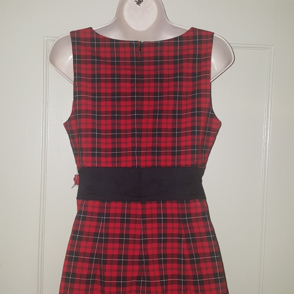 NWOT - B. Smart Red and Black Dress Sz 9/10 - Picture 6 of 7